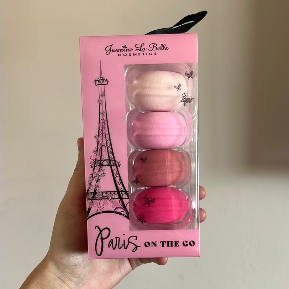 Jasmine La Belle Paris On The Go Makeup Sponge Set Pink Nude NWT
